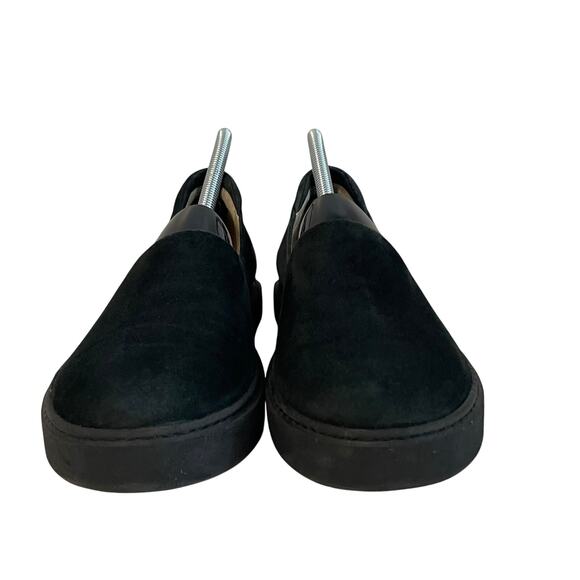 Theory Suede Slip On Sneakers All Black - Women's Size 10 / EUR 40 - Picture 7 of 13